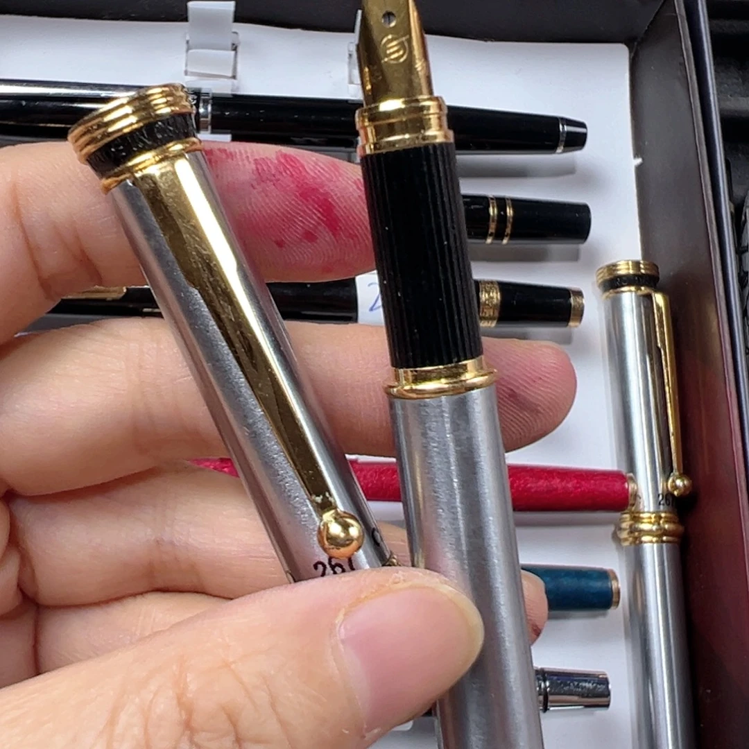 便携式267钢笔全钢笔夹有氧化瑕疵可卸吸墨器