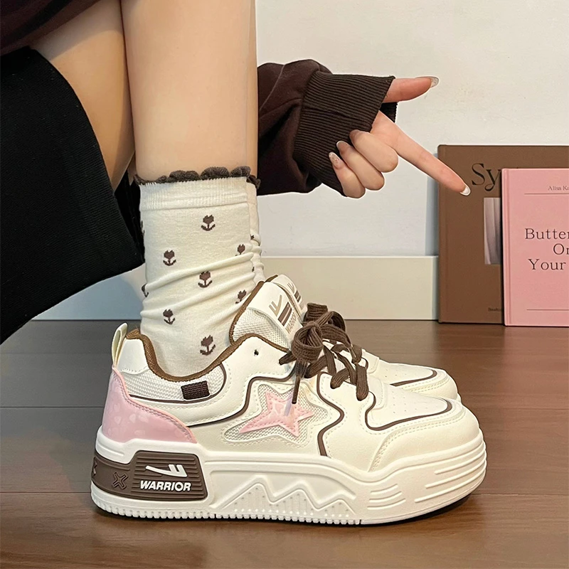 回力女鞋休闲板鞋秋季新款美拉德风星星鞋百搭ins小众小白鞋学生