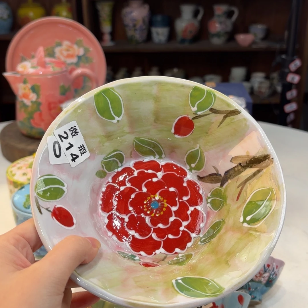 景德镇手绘高温釉下彩陶瓷茶具