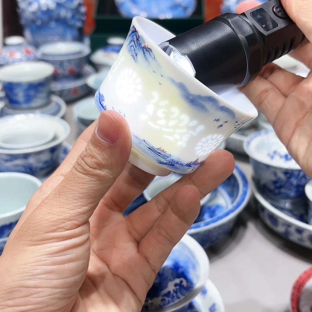 盖碗景德镇高温茶具