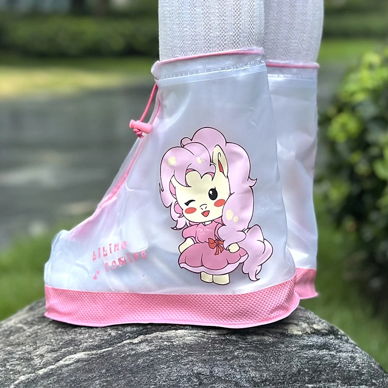 防水防滑雨鞋套男女儿童加厚耐磨幼儿园宝宝上学专用学生雨靴脚套