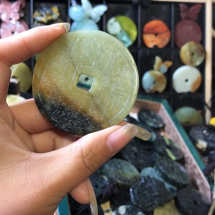 未镶嵌岫玉岫玉挂件