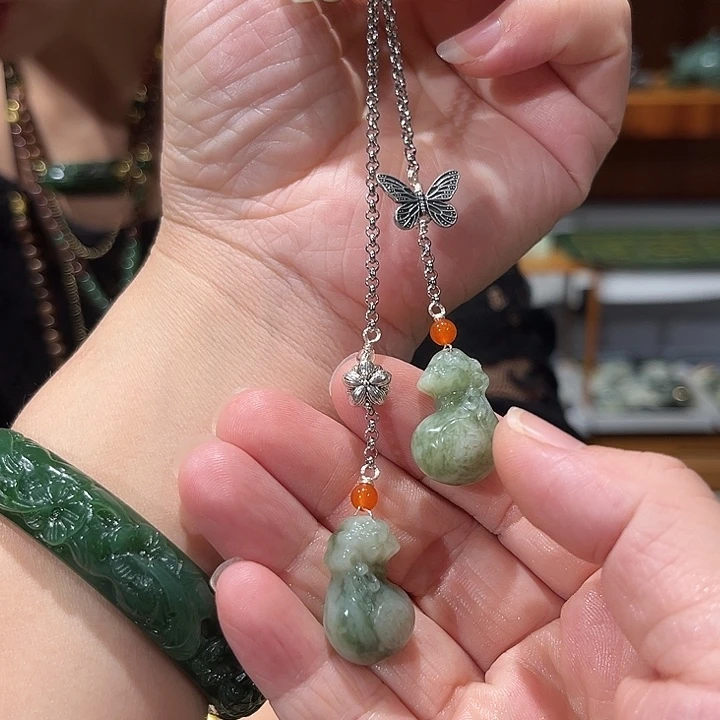 未镶嵌岫玉毛衣链