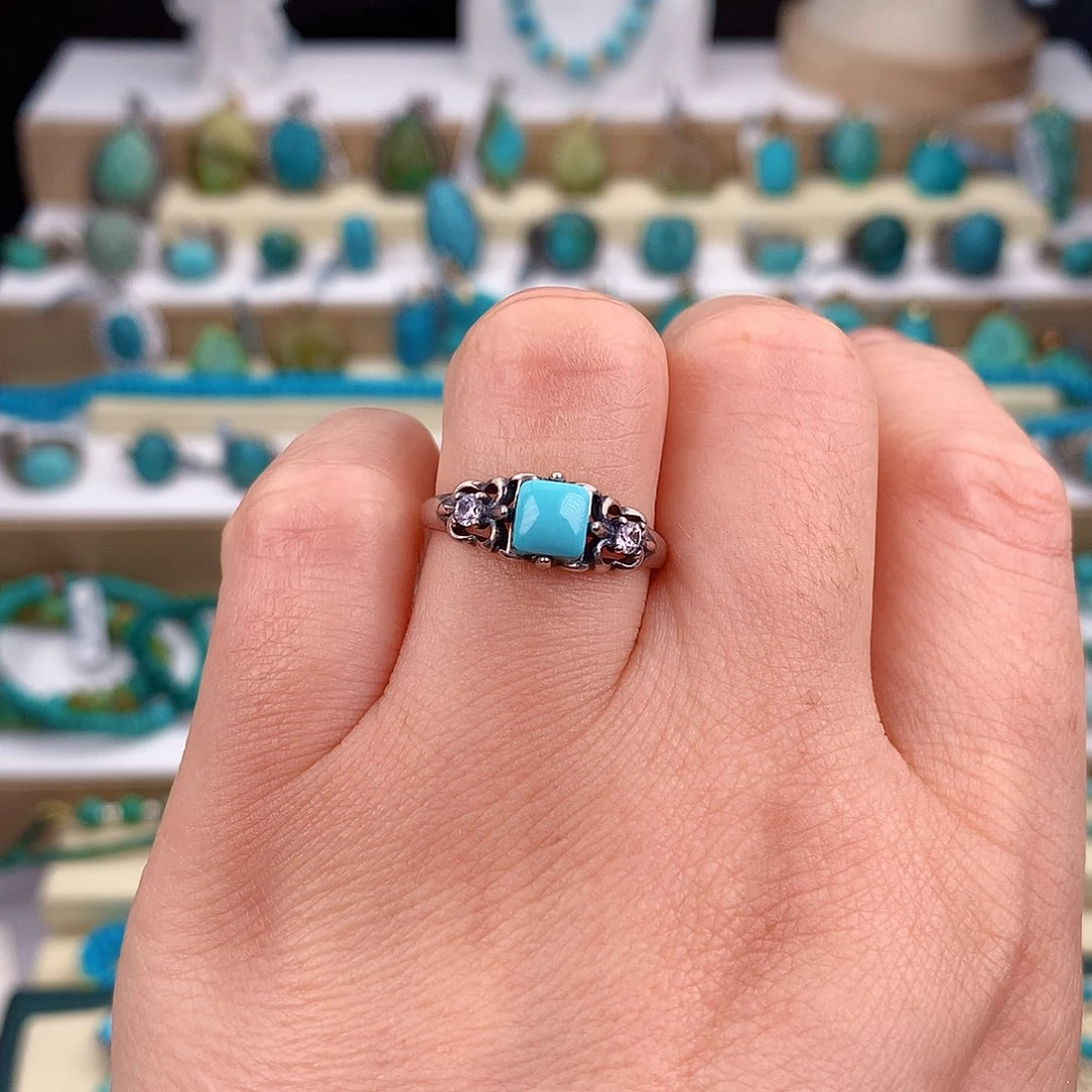 绿松石未镶嵌戒指