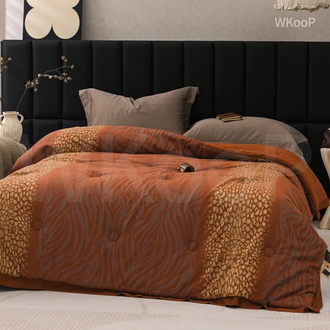 【豹纹】高奢高密纱布秋冬被200*230cm