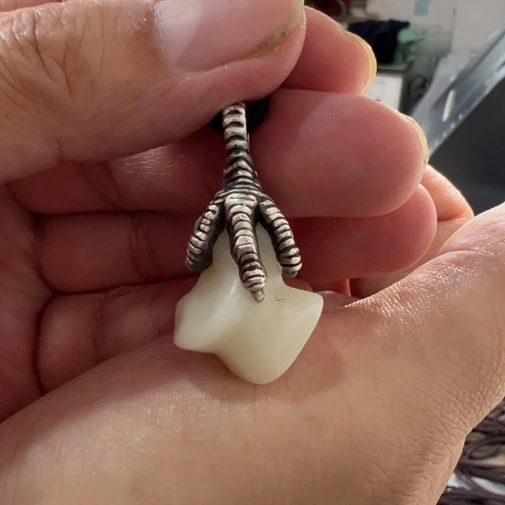 颈饰银S925镶嵌和田玉