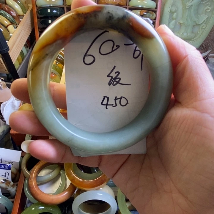 未镶嵌蛇纹石玉手镯