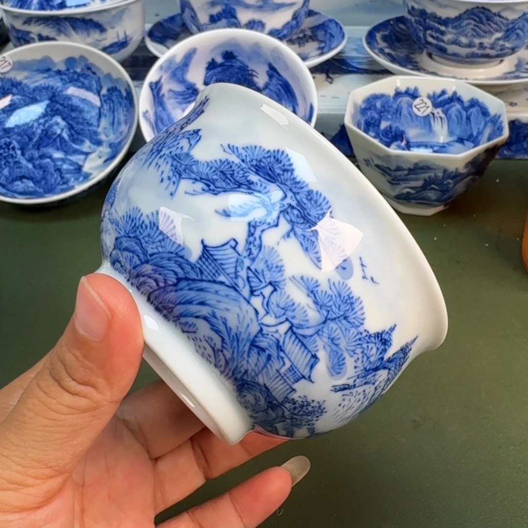 景德镇纯手绘茶具圆圆298