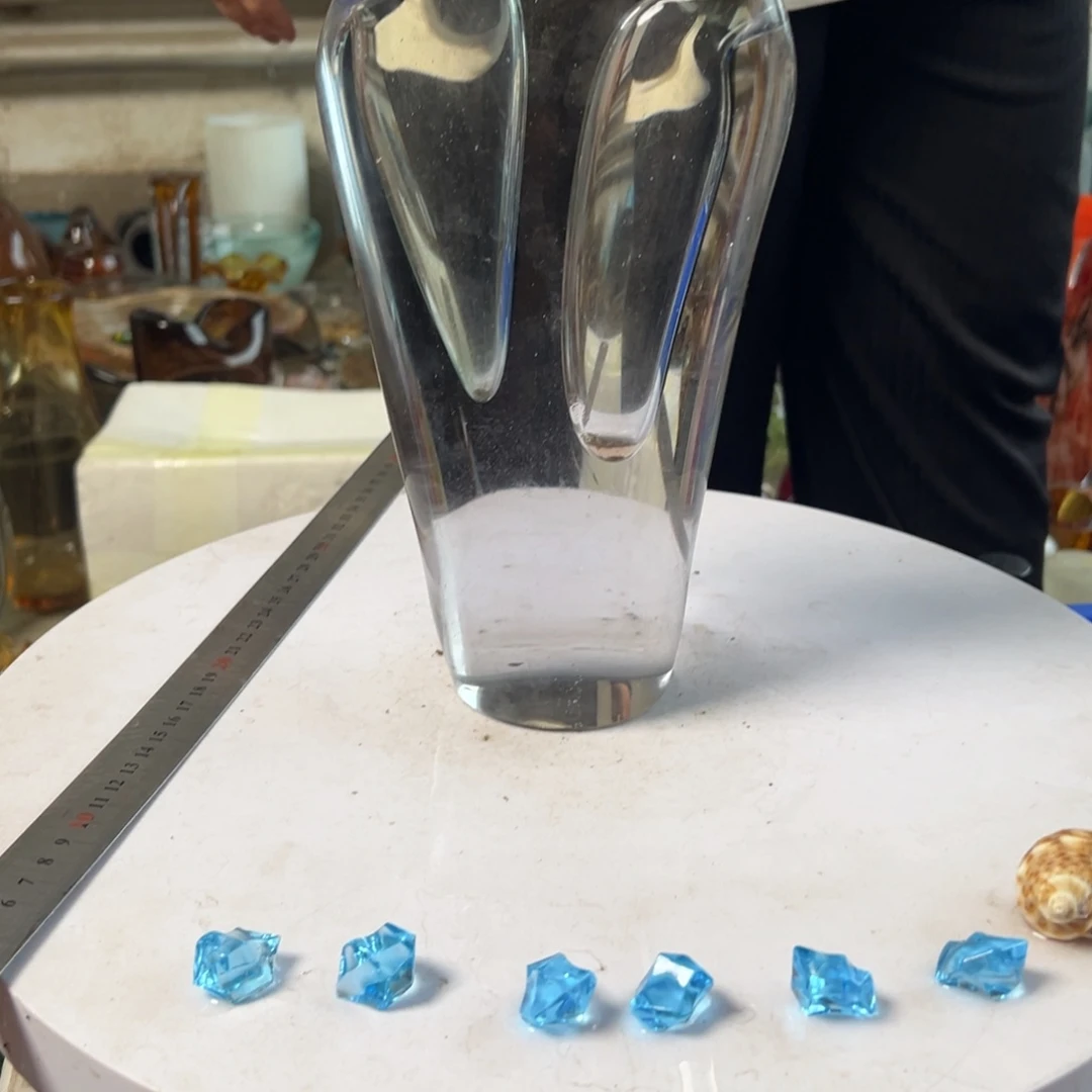 灰色高度30琉璃花器摆件成品