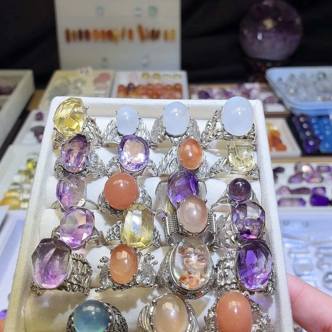 吊坠(不含链)水晶未镶嵌成品 戒指 可单出