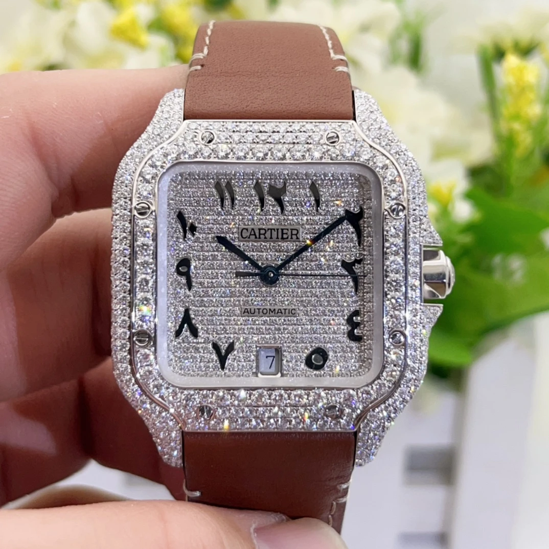 99新 Cartier/卡地亚    卡地亚山度士WSSA0018二手单表