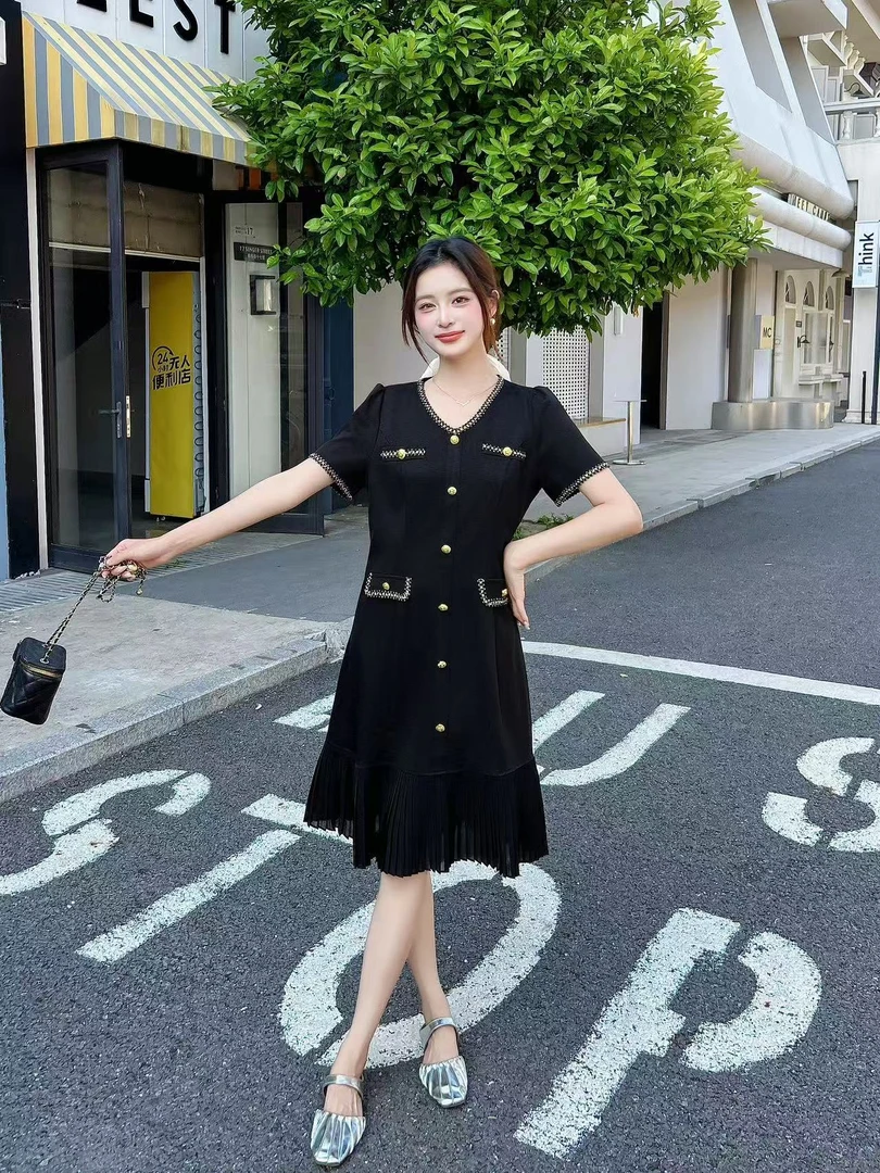 轻奢小香风高级感连衣裙2025夏季新款【清仓不退不换】