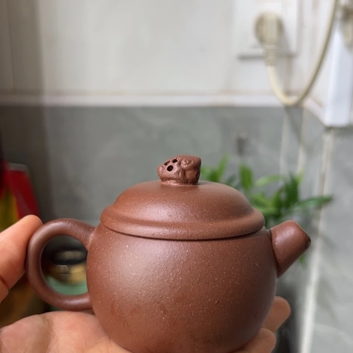 紫砂茶壶紫泥小胖墩120cc