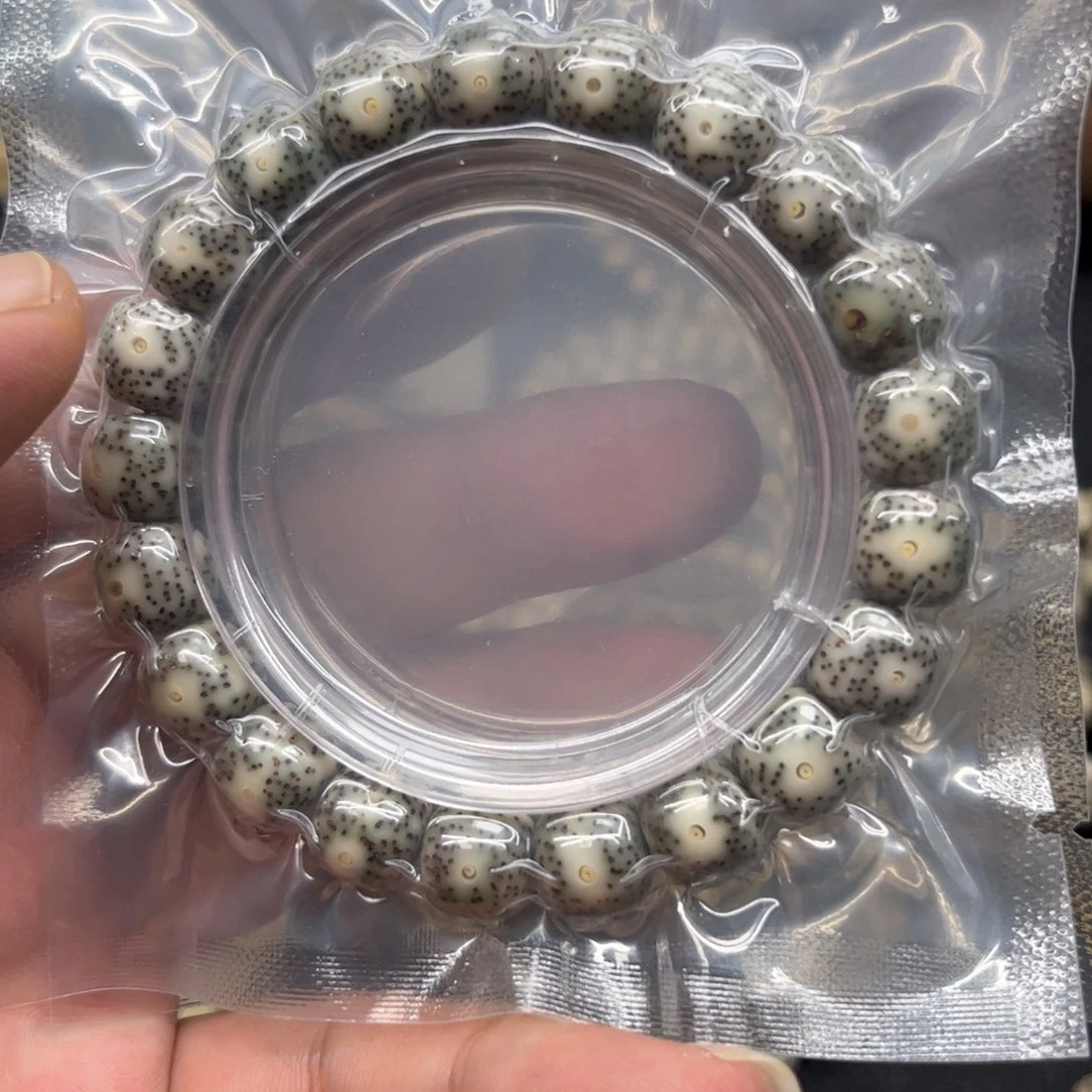 手串星月菩提11✖️10月朗星稀 石玉料 单圈