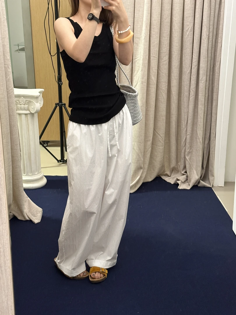 【ZHANGDAYUN】99122#【Ins博主懒人抽绳夏季傻瓜裤 慵懒感拉满】