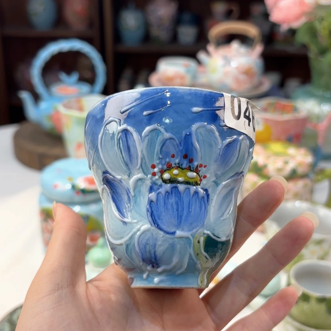 景德镇手绘高温釉下彩陶瓷茶具