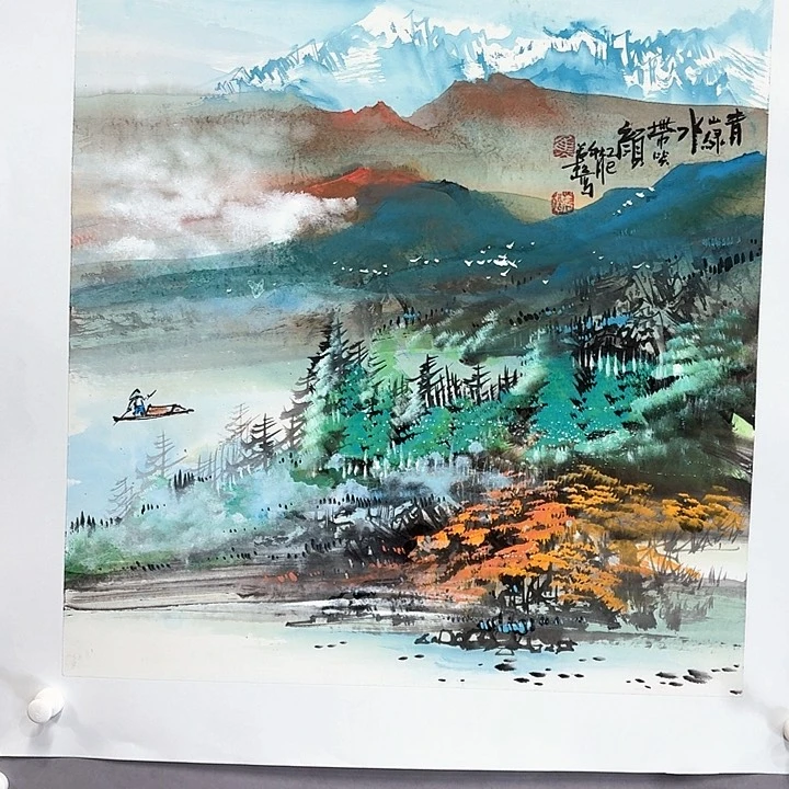 国画亲笔手绘放心去藏