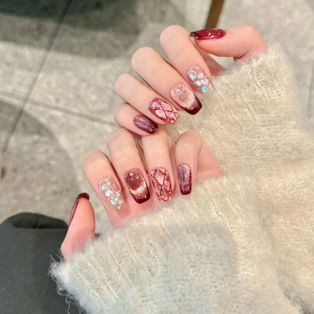 茉奈家纯手工穿戴甲孤品 默认微瑕NO退NO换下单备注 无备注随机