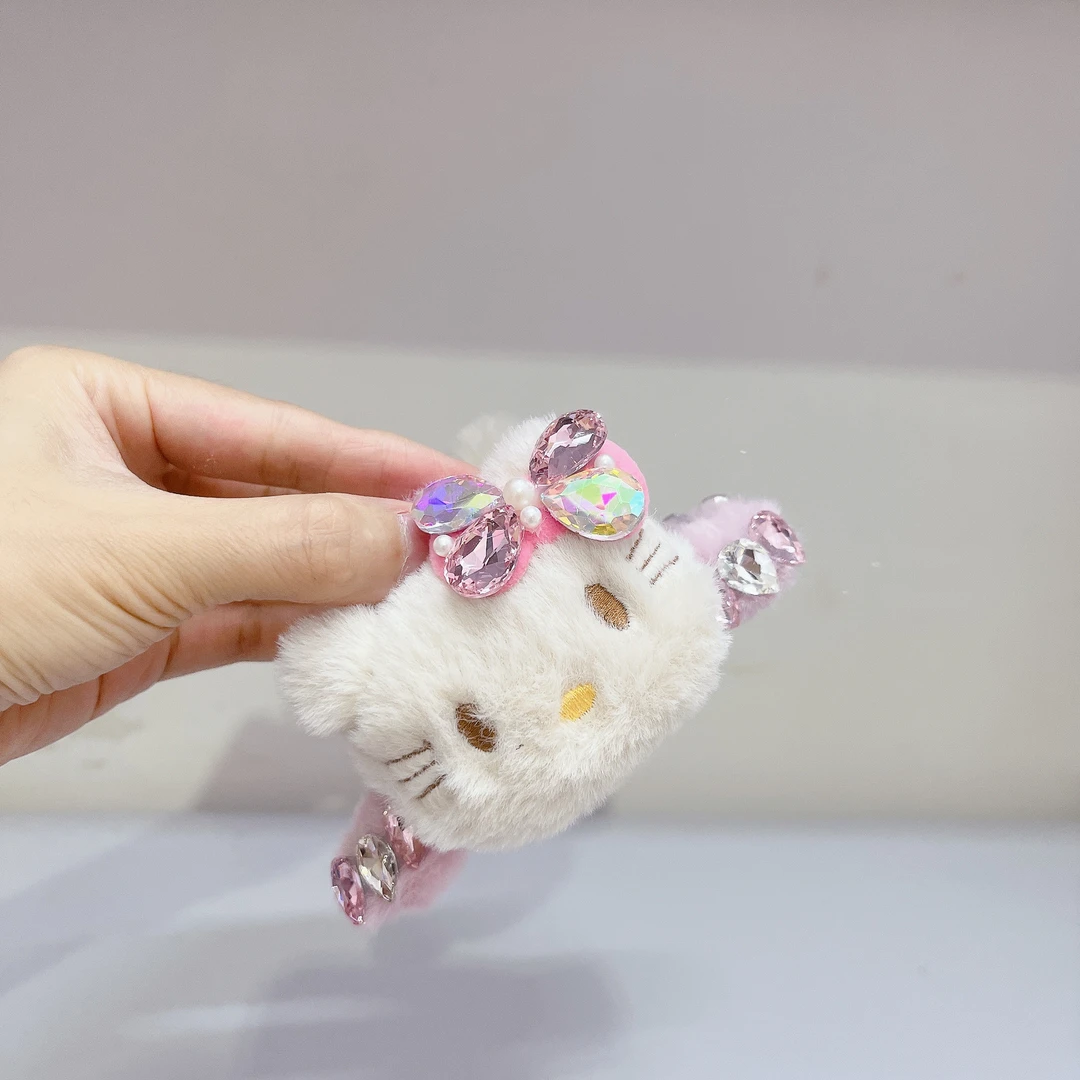 镶钻女日韩可爱鸭嘴夹发卡夹子女童饰品简约风发夹头饰千金风抓夹