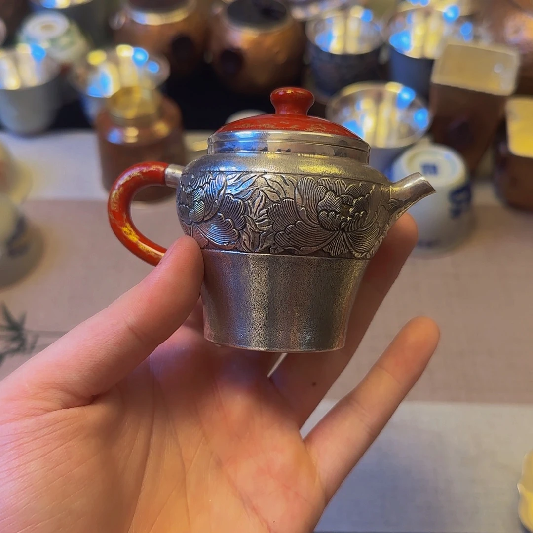 纯手工美人肩大漆岩茶壶
