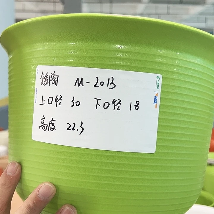 正品矮陶口30高22果绿无托5只