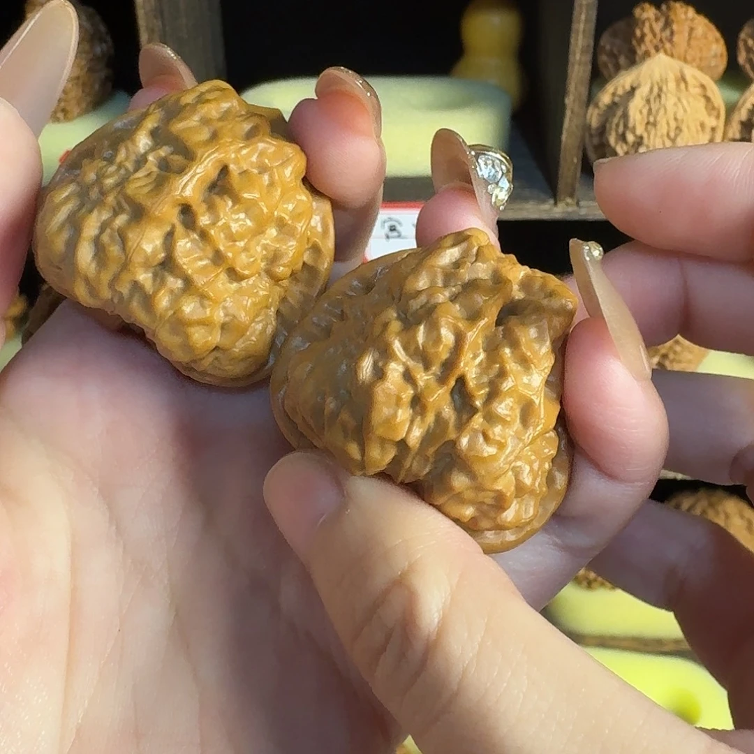 ༺***༻手串/手链核桃文玩核桃蛤蟆头边41肚43（有修介意勿拍）