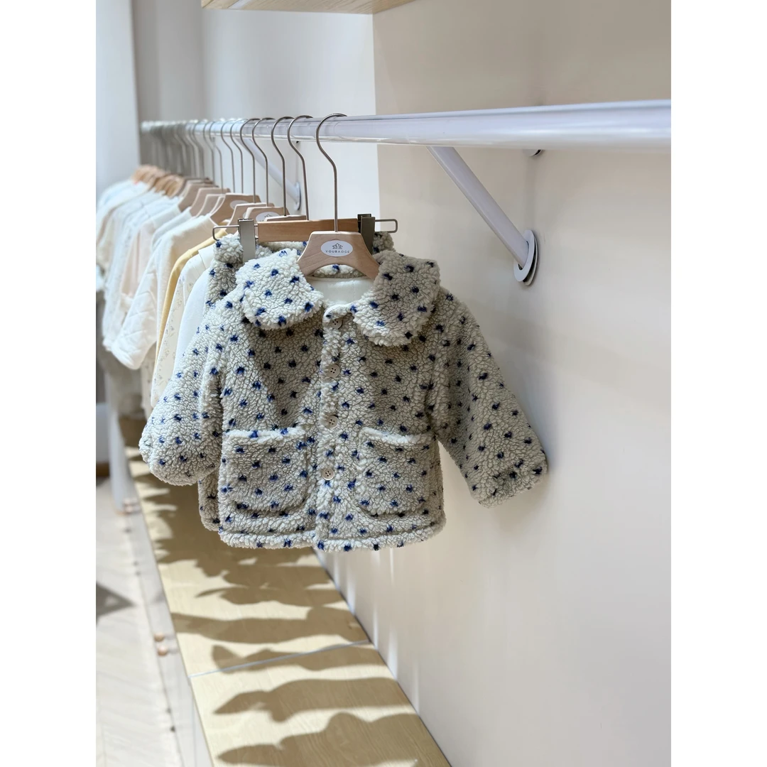 婴幼儿儿童秋冬夹棉花家居服小麦穗提花家居服套装91625187