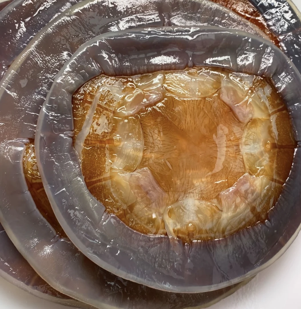 舟山特产 自家腌制  野生海蜇皮海蜇头美食