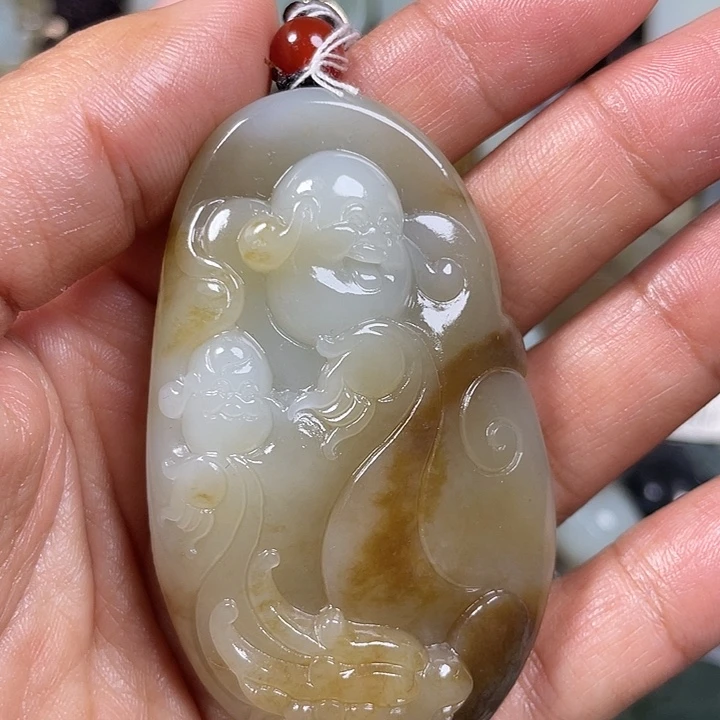 和田玉未镶嵌挂件