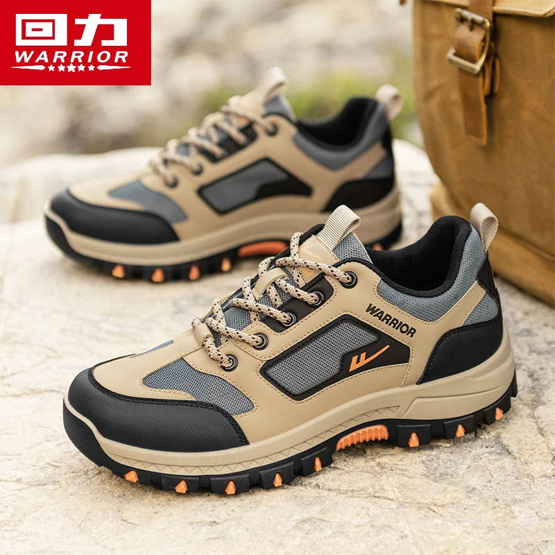 回力男鞋夏季透气网面运动防滑休闲鞋男款户外运动徒步登山旅游鞋