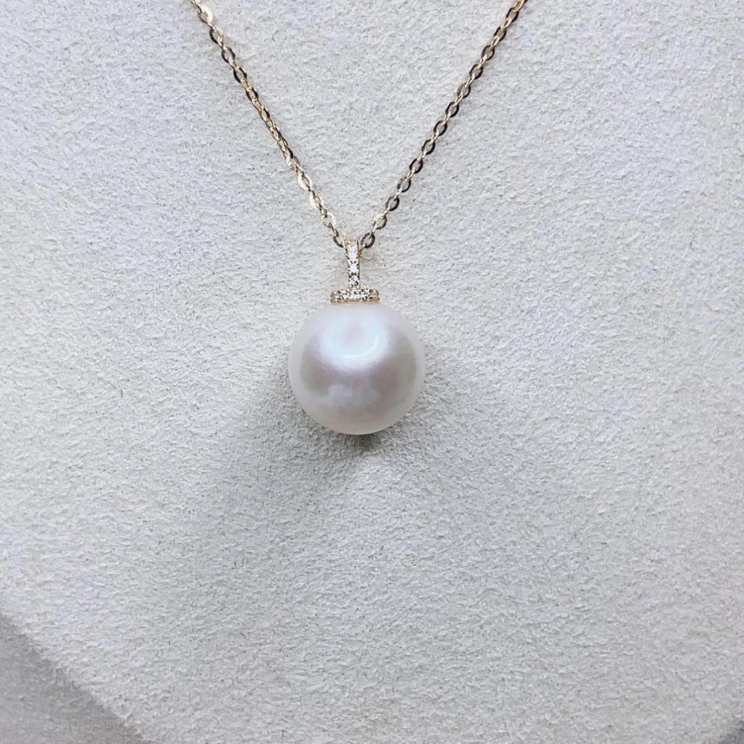 日***姐吊坠(赠链)银S925镶嵌淡水珍珠