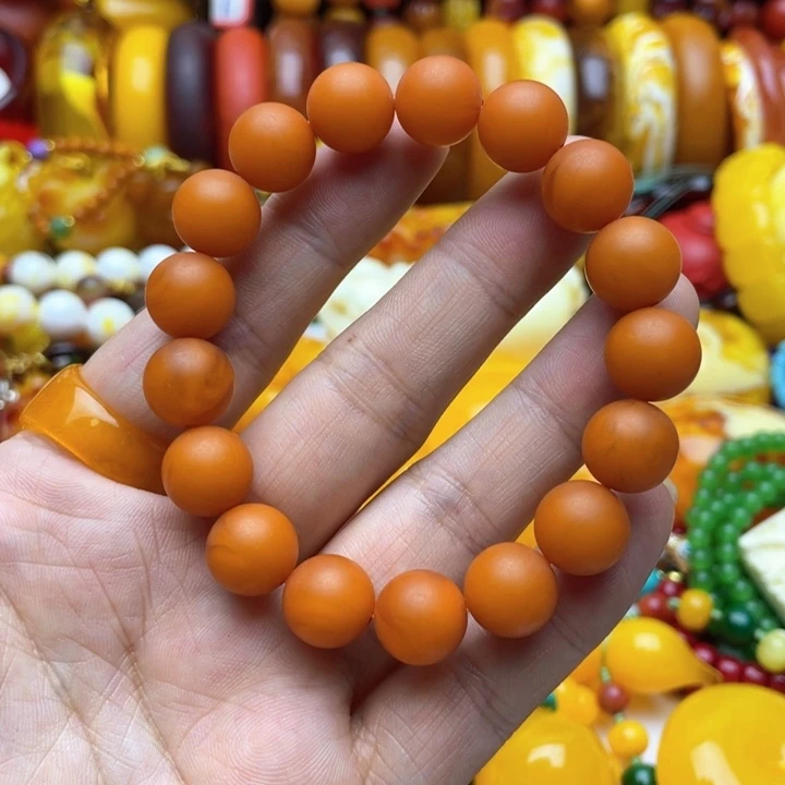 树脂制品29号橘色手串