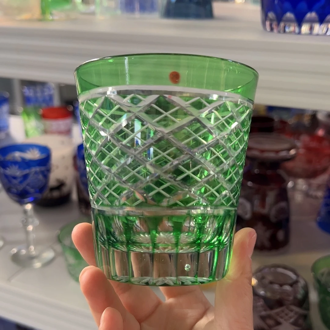 水晶玻璃高脚款微瑕一个