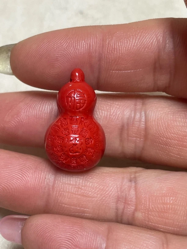 含辰砂工艺品保真朱砂百福葫芦吊坠