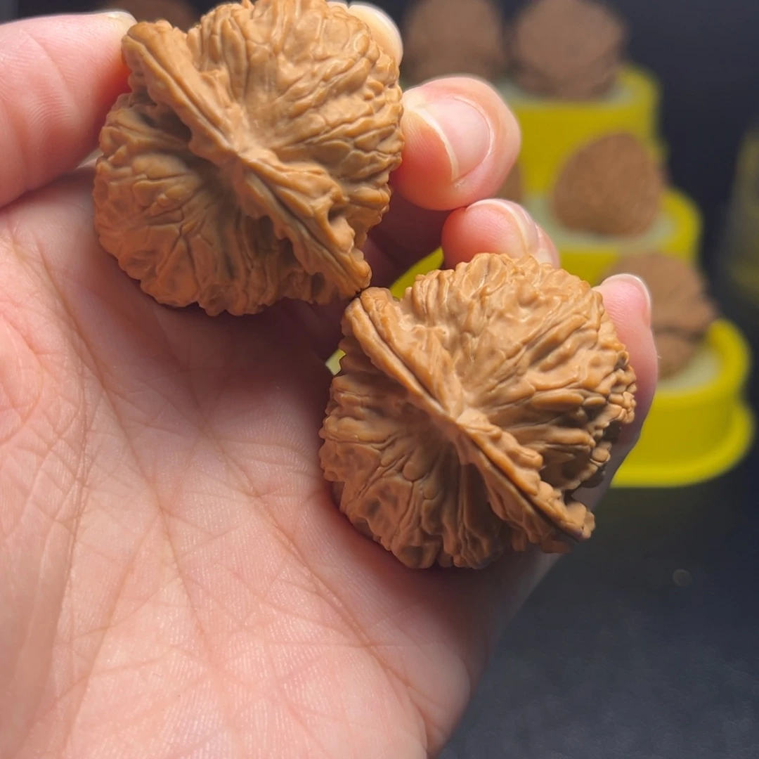 吊坠文玩核桃白狮子35