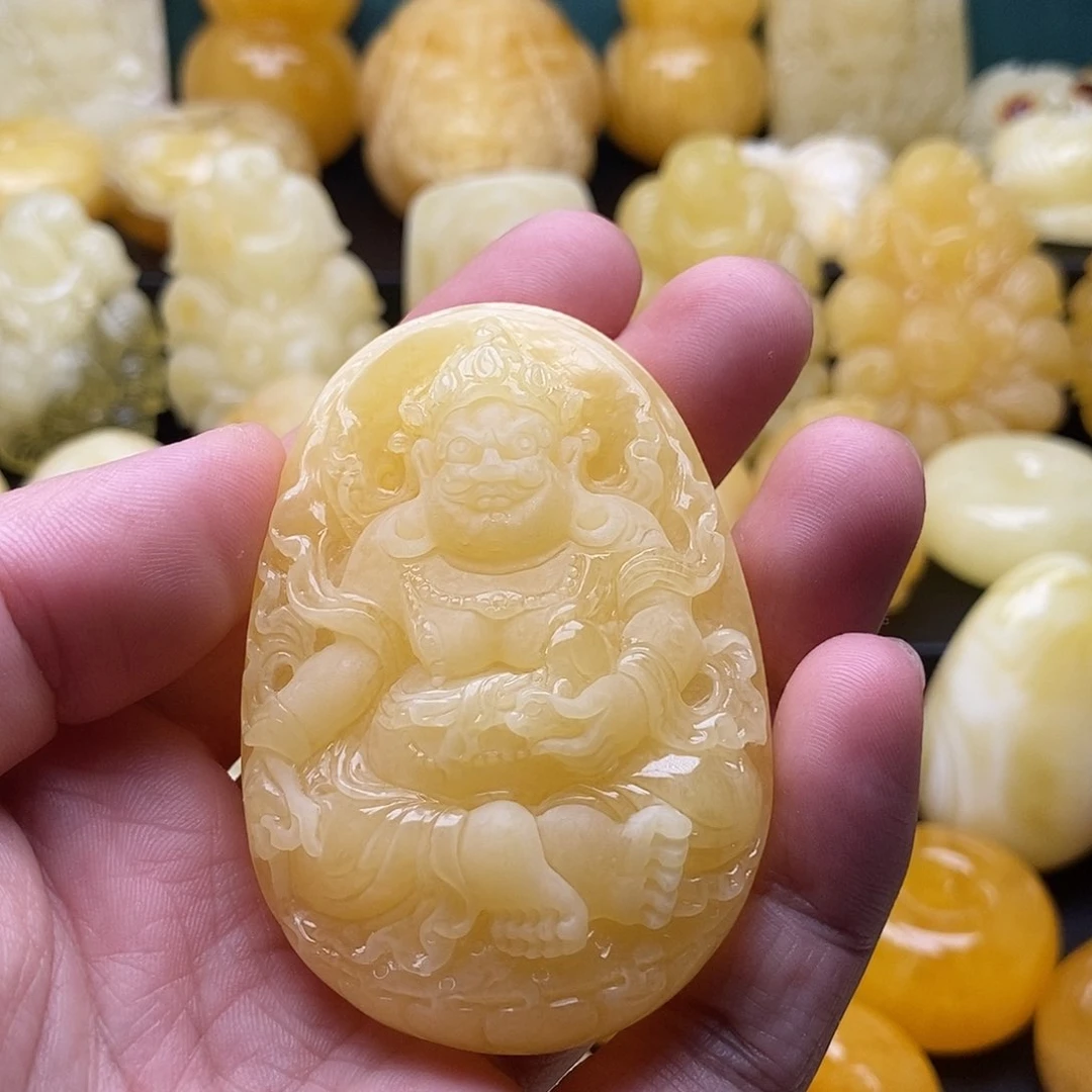 琥珀颈饰未镶嵌琥珀蜜蜡吊坠