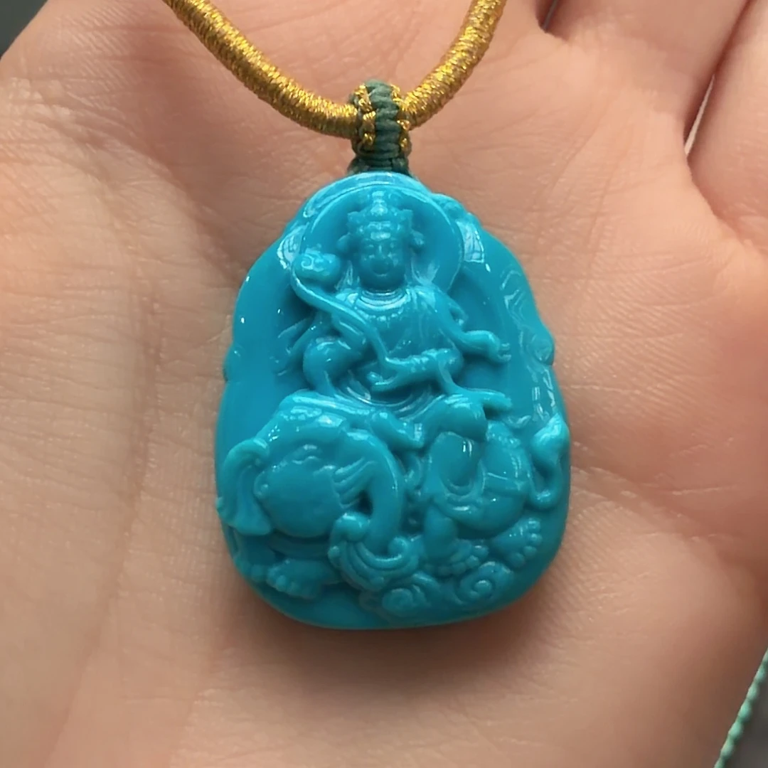 绿松石未镶嵌颈饰