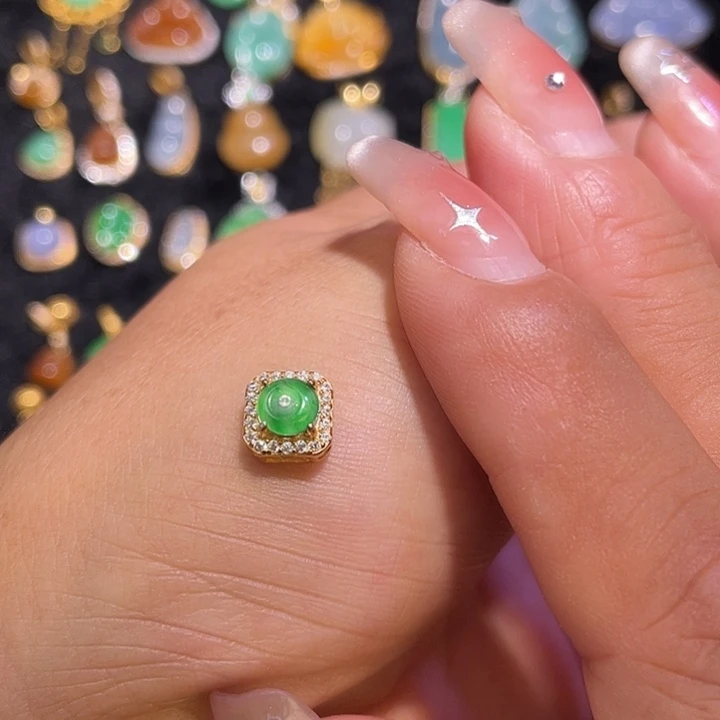 翡翠银S925镶嵌颈饰