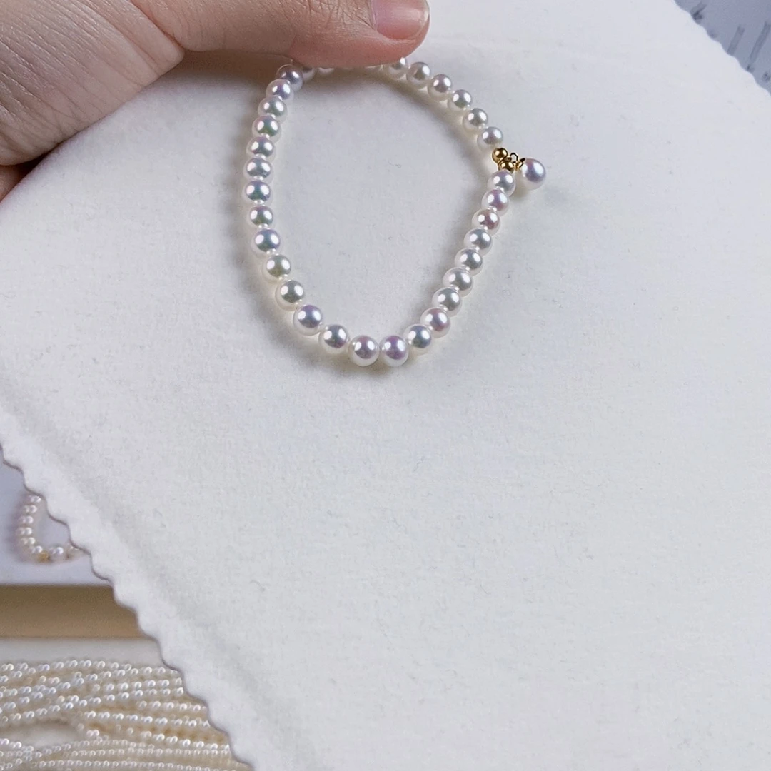 淡水珍珠手绳银S925镶嵌