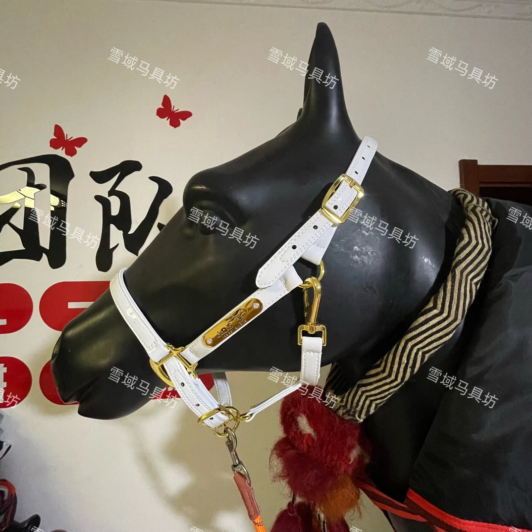 高档漆皮马笼头结实耐用可调节防冻防磨马术鞍具配件