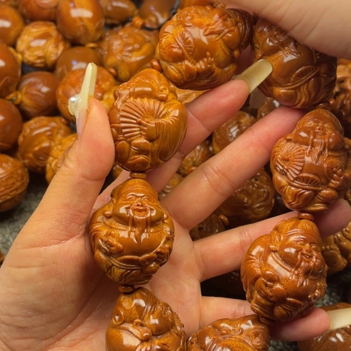 橄榄核吊坠橄榄核大财神3.2