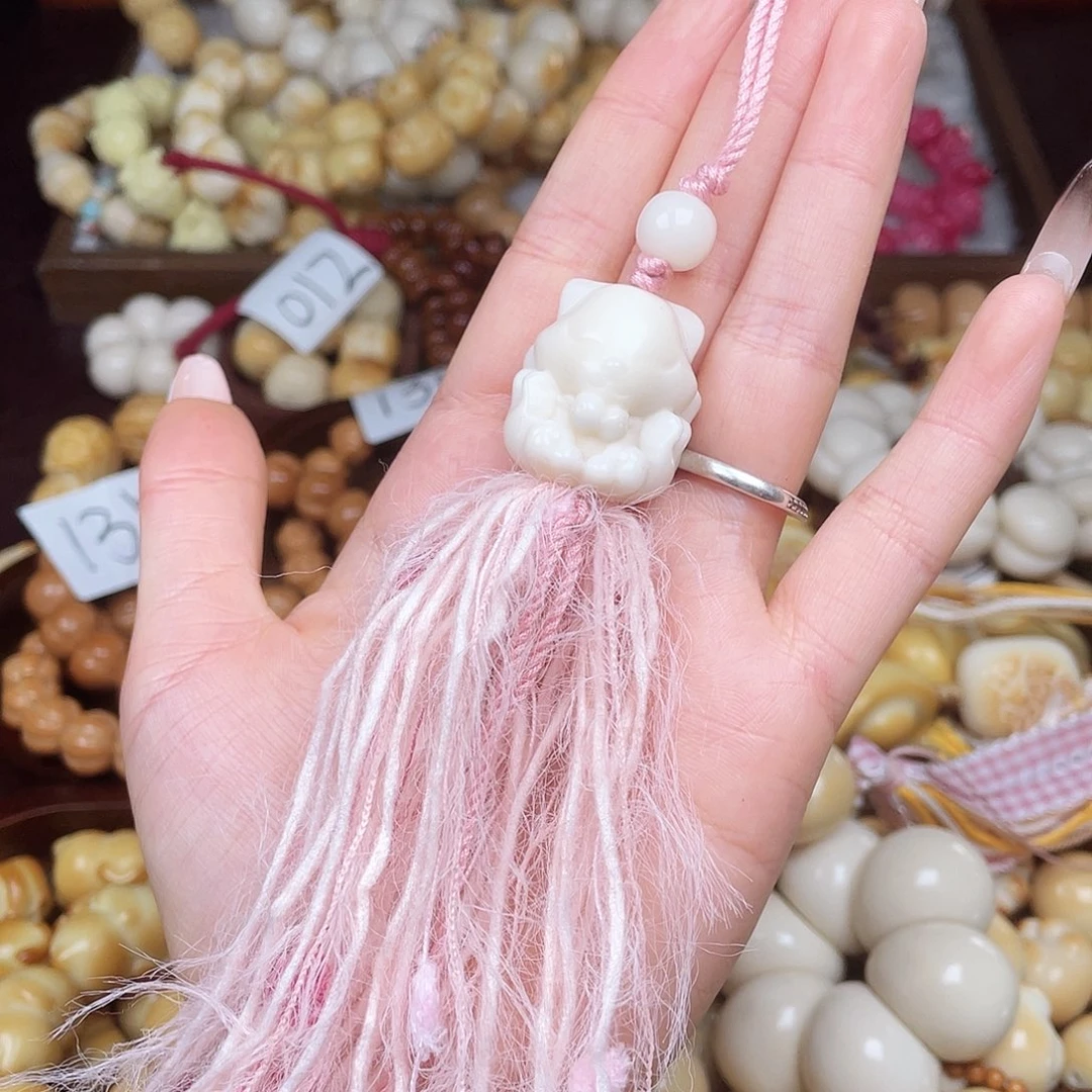 吊坠白玉菩提成品c