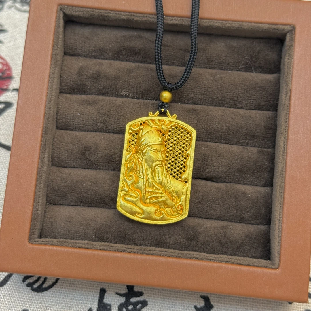 合金吊坠 武财神吊坠饰品 忠义千秋 精工雕刻 古法时尚经典百搭