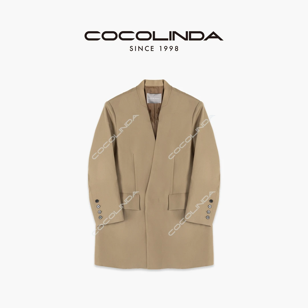 COCOLINDA【100%绵羊毛】暗扣 净色高级感 加长版西装 C1463