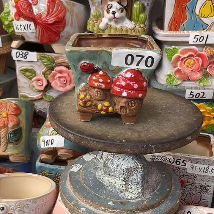 粗陶材质多肉花盆