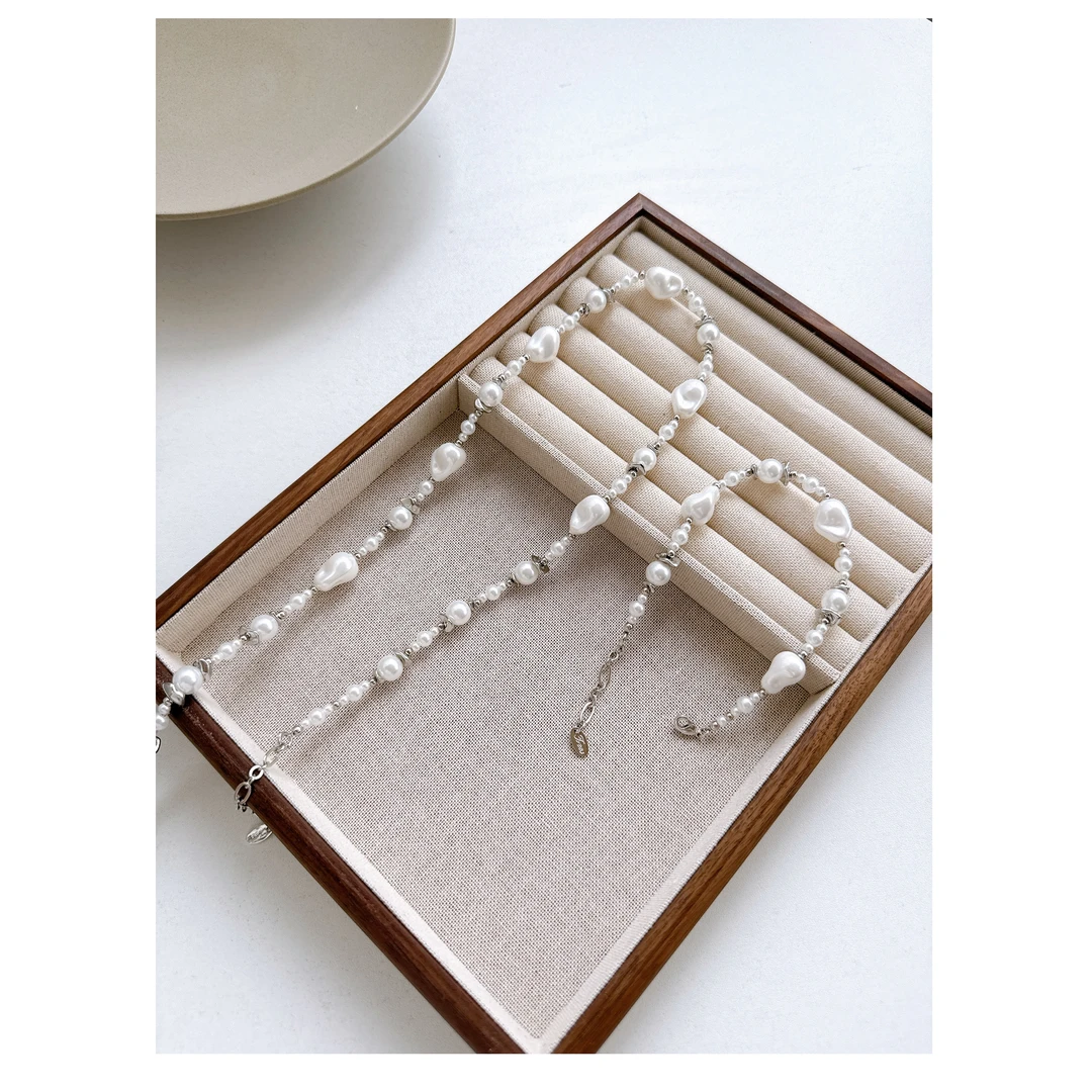 【李小瘦大码女装】不规则巴洛克珍珠项链时尚设计简约手链XL5704