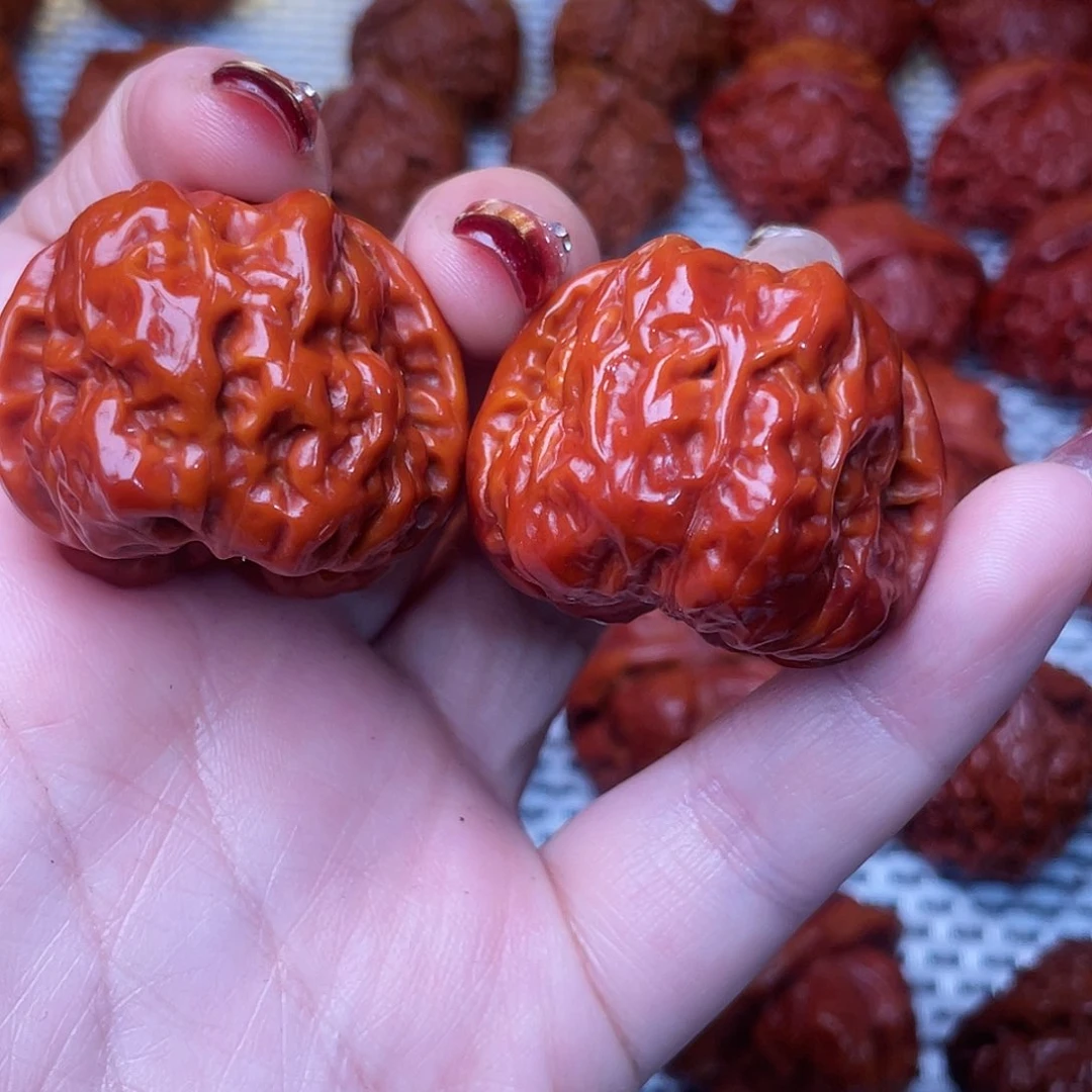 桃核吊坠文玩核桃 手把件 蛤蟆头 36