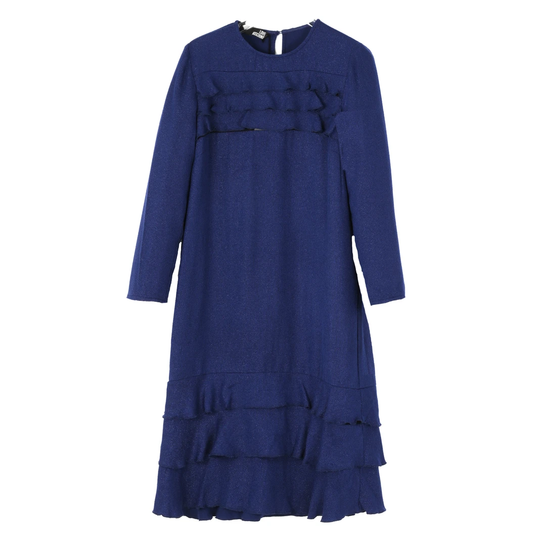 Moschino/莫斯奇诺女士长款宽松长袖连衣裙WVD3800T785914A
