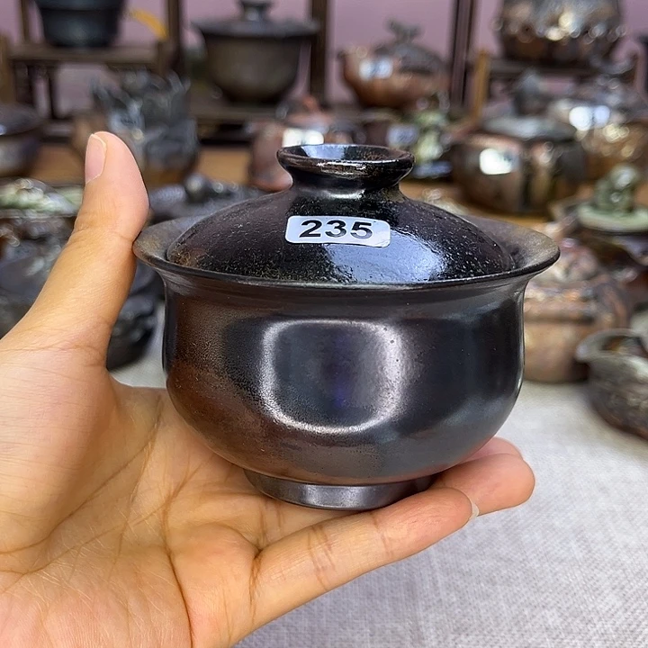 裸柴烧陶瓷手工茶器