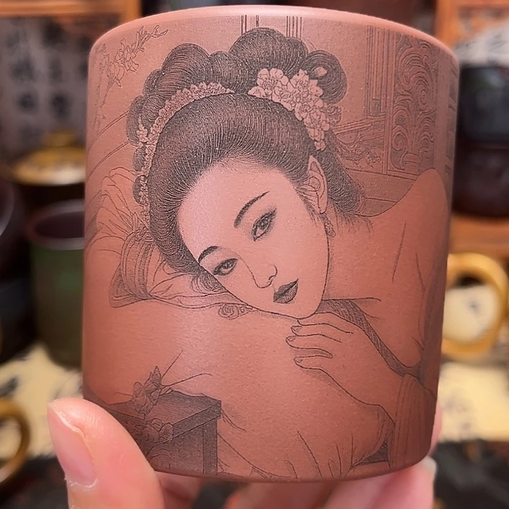 紫砂茶杯宜兴紫砂茶具正品